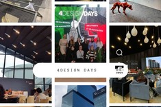 Kolaż zdjęć z 8.edycji 4Design Days z udziałem przedstawicielkami Koła Architektonicznego ZARYS.