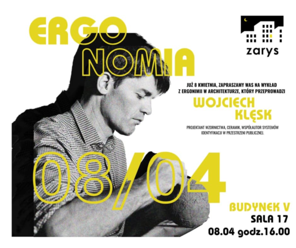 Wyklad "Ergonomia w architekturze i designie" - plakat