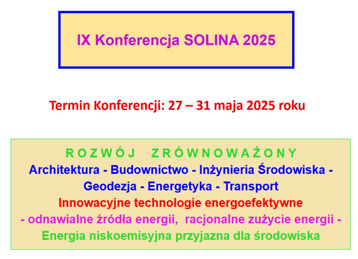 Strona internetowa IX Konferencji SOLINA 2025