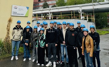 Uczestnicy wizyty studyjnej studentów energetyki w PGE Energia Ciepła S.A., Oddział Elektrociepłownia w Rzeszowie.