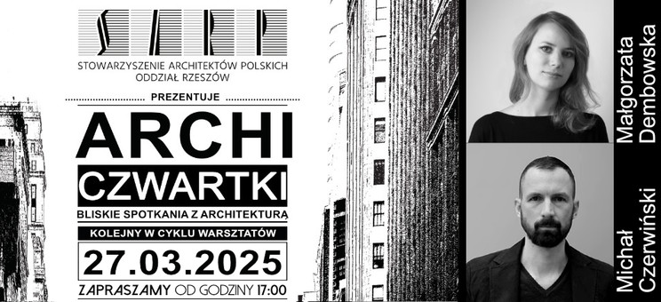 ArchiCzwartek - WXCA – Małgorzata Dembowska, Michał Czewiński - plakat