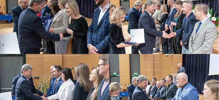  Nagrody Rektora Politechniki Rzeszowskiej dla nauczycieli WBIŚiA - kolaż zdjęć