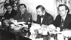 Historia Wydziału - Osoby i Wydarzenia - doc. Eugeniusz Leski, prof. Kazimierz Oczoś, prof. Zbyszko Stojek, doc. Mieczysław Mysiak