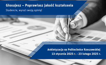 Ankietyzacja na Wydziale Budownictwa, Inżynierii Środowiska i Architektury - semestr zimowy roku akademickiego 2024/2025.