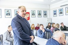 Wystąpienie prof. dr. hab. inż. Lecha Lichołaia - Dziekana Wydziału Budownictwa, Inżynierii Środowiska i Architektury Politechniki Rzeszowskiej, fot. B.Motyka