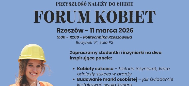 Forum Kobiet 2026 – razem budujemy przyszłość branży budowlanej - plakat