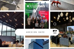 Kolaż zdjęć z 8.edycji 4Design Days z udziałem przedstawicielkami Koła Architektonicznego ZARYS.