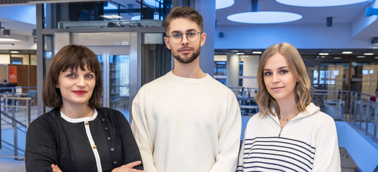 Od lewej: dr inż. arch. Joanna Dudek, mgr inż. arch. Przemysław Dybaś oraz mgr inż. arch. Wiktora Jankowska.