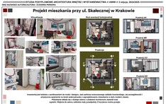 Projekt mieszkania przy ul. Skałecznej w Krakowie