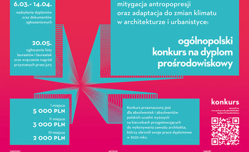 DYPLOM PROŚRODOWISKOWY - Ogólnopolski konkurs dla absolwentek i absolwentów wydziałów architektury