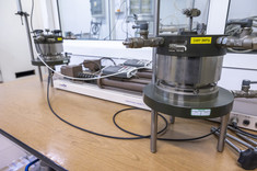 Geotechnics laboratory at Department of Geodesy and Geotechnics, fot. B. Motyka