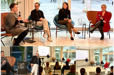 Uczestnicy wykładu w ramach projektu z cyklu „HAŁAS : W CENTRUM”, który wygłosiła dr inż. arch. Beata Walicka-Góral jako ekspertka w tematyce akustyki architektonicznej i urbanistycznej. Tematyka wykładu skupiona była wokół tematu HAŁAS :W Architekturze, czyli możliwości zachowania lub wykreowania ładu akustycznego w przestrzeni pomiędzy budynkami.