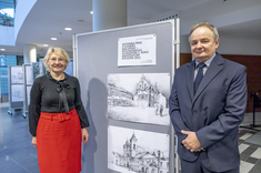 Od lewej: dr inż. Marzena Kłos i prof. Lech Lichołai, fot. B.Motyka