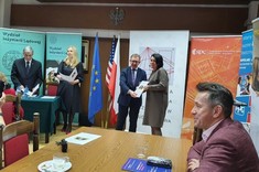 Uczestnicy konferencji „35-letni dorobek Olimpiady Wiedzy i Umiejętności Budowlanych”