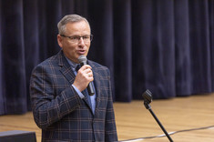 Wystąpienie prof. PRz L. Gniewka, prorektora ds. nauki, fot. B. Motyka