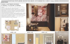 Kuchnia w adaptowanym mieszkaniu w kamienicy XIX-wiecznej w Krakowie