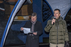 Od lewej: prof. dr hab. inż. Piotr Koszelnik - Rektor Politechniki Rzeszowskiej im. Ignacego Łukasiewicza, prof. dr hab. Grzegorz Ostasz - Prorektor ds. studenckich, fot. B.Motyka