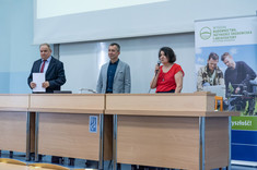 Wystąpienie dr inż. Barbary Rusinek - Przewodniczącej Komitetu Okręgowego OWiUB, fot. A.Surowiec