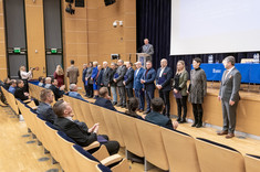 Pracownicy nagrodzeni za monografie, w tym prof. dr hab. inż. Marek Gosztyła, prof. dr hab. inż. Galina Kalda, dr inż. Marzena Kłos, prof. Uczelni, dr inż. arch. Anna Martyka, fot. A. Surowiec