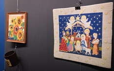 Wystawa haftu autorstwa dr inż. Agaty Dąbal