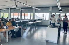 Uczestnicy (prelegenci i słuchacze) podczas międzynarodowych studenckich warsztatów urbanistycznych: MARKETPLACES AS PLACES OF LOCAL ACTIVITIES – STRATEGY, DESIGN, PEOPLE