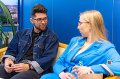 Od lewej: inż. arch. Rafał Jędruch, inż. arch. Natalia Kalita, fot. mgr Dawid Zientek 