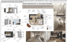 Projekt mieszkania przy ul. Skałecznej w Krakowie