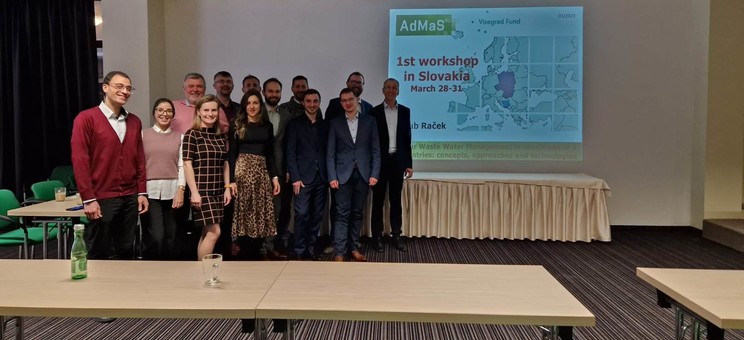 Uczestnicy warsztatów w ramach projektu "Circular waste water management in conditions of 4 countries: concepts, approaches and technologies”