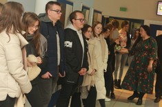 Uczestnicy otwarcia wystawy, w tym dr inż. arch. Joanna Figurska-Dudek.