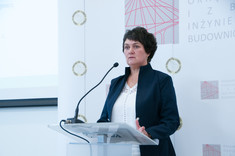 Wystąpienie Wiceprezes PZITS O. Podkarpackiego - dr hab. inż. Bożeny Babiarz, prof. PRz, przewodniczącej Komisji Konkursowej