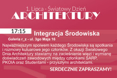 Integracja Środowiska Architektonicznego w Galerii r_z - Galeria r_z - ul. 3go Maja 16 - 1 lipca 2023 r. godz. 17:15