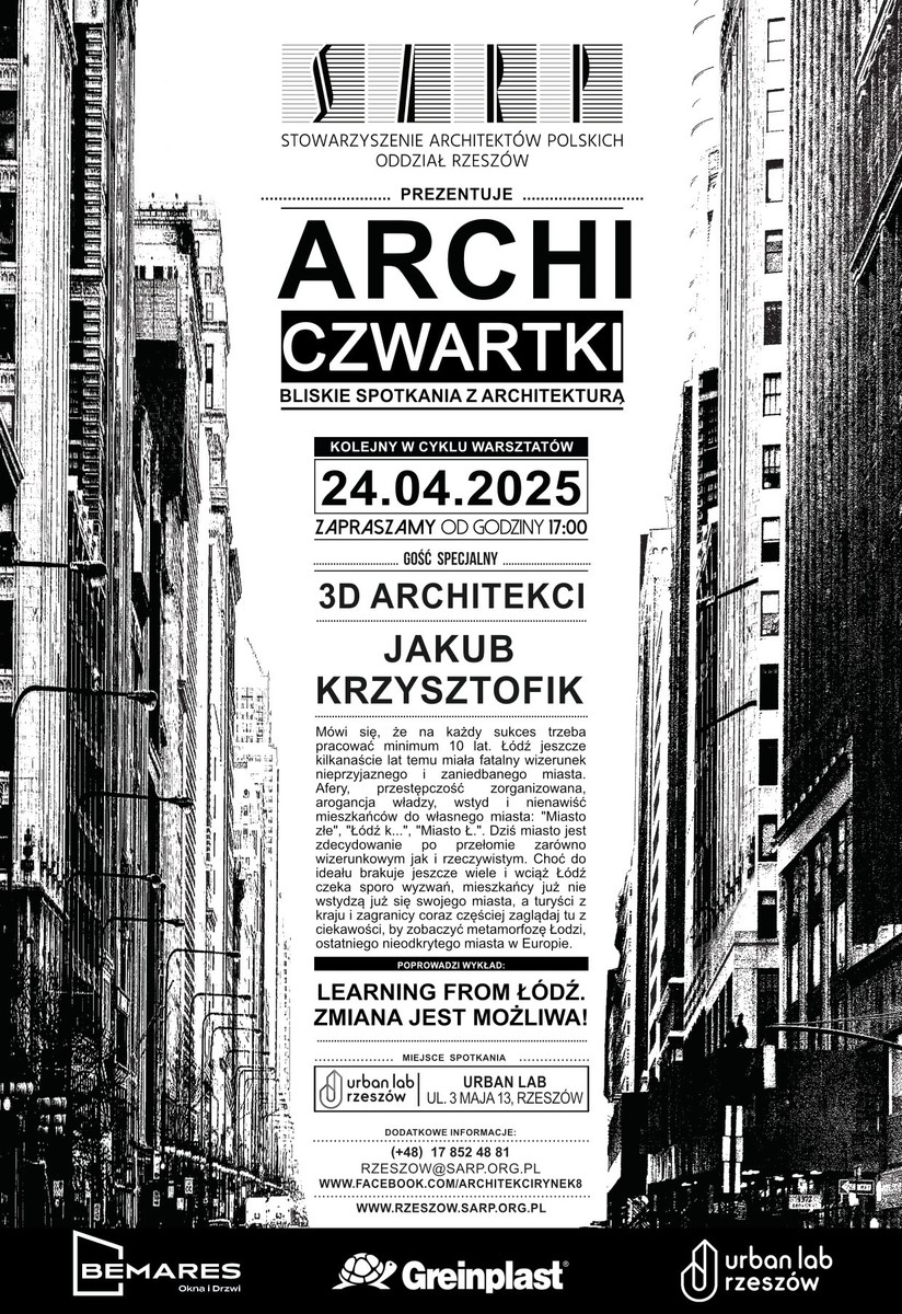 ArchiCzwartek - 3D ARCHITEKCI - plakat 