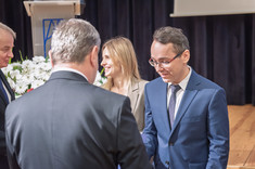 Wręczenie dr. inż. Michałowi Musiałowi (Katedra Budownictwa Ogólnego) nagrody za publikację o liczbie punktów 200