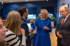Od lewej: mgr inż. arch. Beata Raś-Grabowy, mgr inż. arch. Łukasz Bajda, dr inż. Marzena Kłos, prof. Uczelni, prof. dr hab. inż. Lech Lichołai, fot. Arkadiusz Surowiec