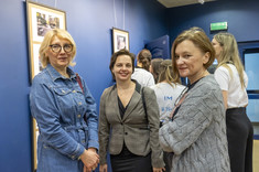 Od lewej: dr inż. Marzena Kłos, prof. PRz - Prodziekan ds. Kształcenia dla kierunków Budownictwo, Architektura oraz Transport, dr inż. arch. Beata Walicka-Góral, mgr inż. arch. Karolina Kozłowska, fot. Beata Motyka 