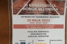 Identyfikator uczestnika konferencji "Honor Inżyniera"