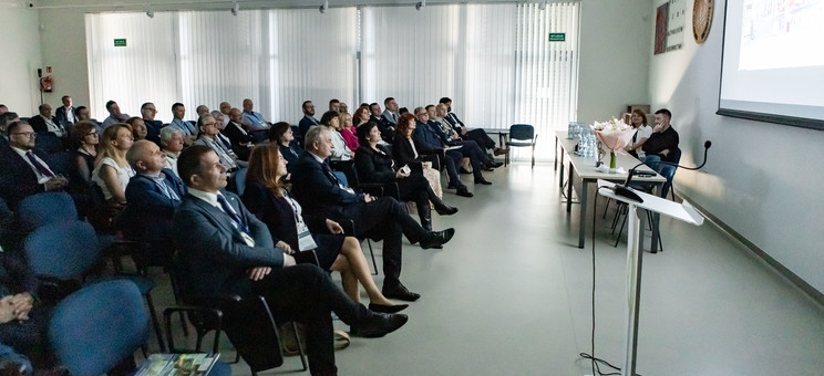 Uczestnicy w trakcie obrad w siedzibie Podkarpackiej Okręgowej Izby Inżynierów Budownictwa