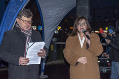 Od lewej: prof. dr hab. inż. Piotr Koszelnik - Rektor Politechniki Rzeszowskiej im. Ignacego Łukasiewicza, Jolanta Sawicka - Wicewojewoda podkarpacki, fot. B.Motyka