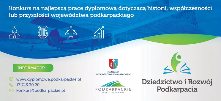 IV edycja konkursu prac dyplomowych „Dziedzictwo i Rozwój Podkarpacia” - plakat