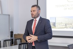 Wystąpienie prof. Petera Mésároša - dziekana Wydziału Budownictwa Uniwersytetu Technicznego w Koszycach, fot. B. Motyka