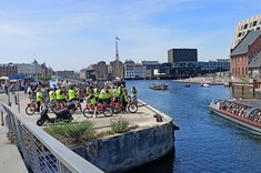 Uczestnicy wyjazdu studyjnego studentów Wydziału Budownictwa, Inżynierii Środowiska i Architektury do Kopenhagi