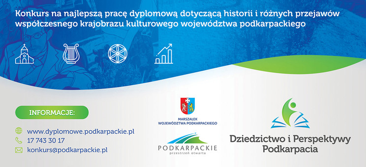 V edycja konkursu prac dyplomowych „Dziedzictwo i Perspektywy Podkarpacia” - grafika