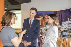 Uczestnicy konferencji, od lewej: dr inż. arch. Joanna Dudek, mgr inż. arch. Marcin Ziobro, fot. mgr Beata Motyka