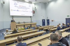 Wystąpienie prof. dr. hab. inż. Lecha Lichołaia - Dziekana Wydziału Budownictwa, Inżynierii Środowiska i Architektury Politechniki Rzeszowskiej im. Ignacego Łukasiewicza, fot. B.Motyka