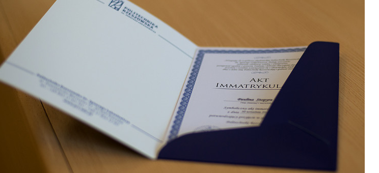 Akt immartykulacji - Politechnika Rzeszowska im. Ignacego Łukasiewicza