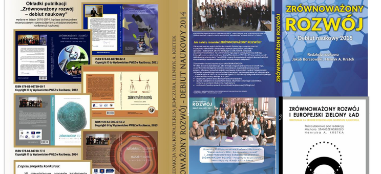 „Debiut naukowy 2024” – „ZRÓWNOWAŻONY ROZWÓJ a EUROPEJSKI ZIELONY ŁAD” - grafika