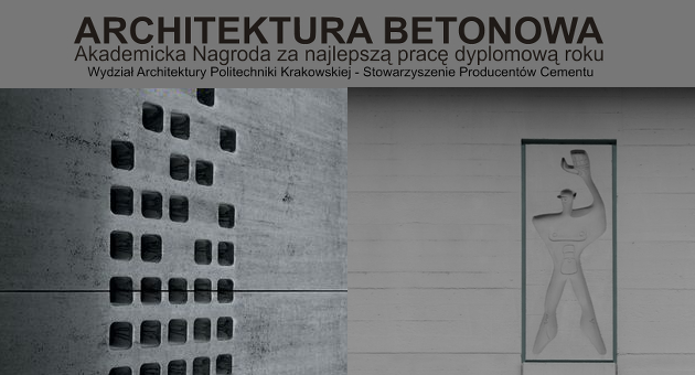Konkurs ARCHITEKTURA BETONOWA 2022 - plakat