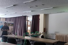 Wystąpienie dr. inż. Izabeli Piegdoń podczas warsztatów w ramach projektu "Circular waste water management in conditions of 4 countries: concepts, approaches and technologies”