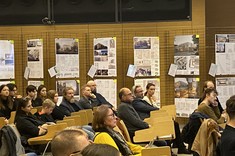 Uczestnicy otwarcia wystawy oraz dyskusji pokonkursowej „Konkursu nr 1046 na Aulę Miejską w Rzeszowie”, fot. B.Walicka-Góral