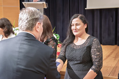 Wręczenie dr inż. arch. Joannie Figurskiej-Dudek (Katedra Architektury i Dziedzictwa Kulturowego) nagrody na wniosek za osiągnięcia naukowe, za osiągnięcia dydaktyczne oraz za osiągnięcia organizacyjne